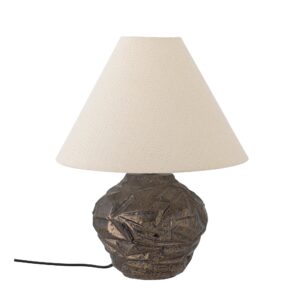 Bloomingville - Carolla Bordlampe, Brun, Stentøj - Ø38 Ã H49 cm